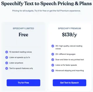Speechify-Pricing-text-to-speech