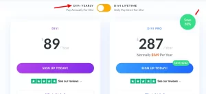 Divi Yearly Discount