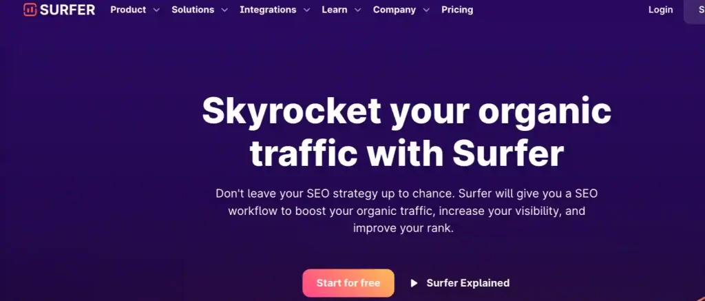 Surfer Seo Official Website
